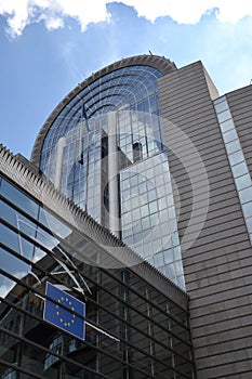 European Parliament building in Brussels, Belgium