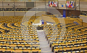 The European Parliament hemicycle