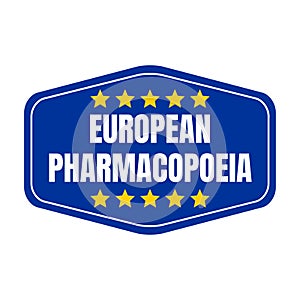European pharmacopoeia symbol icon photo