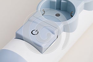European power strip outlets with surge protector photo