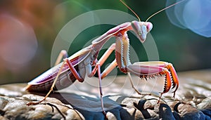 European Praying Mantis (Mantis religiosa), close up