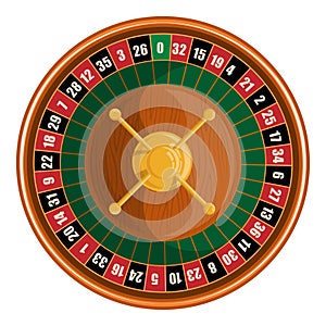 European roulette. Red & Black Betting casino squares.