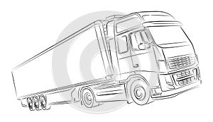 European truck illustration