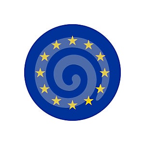 European Union EU flag icon vector EPS 10