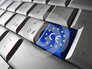 European Union Flag CE Marking photo