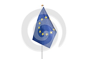 European union flag. EU flag isolated on the white