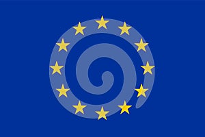 European Union flag vector. National flag of EU