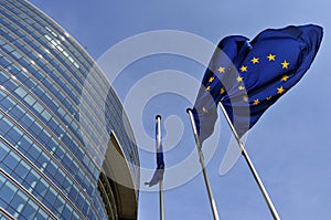 European Union flags photo