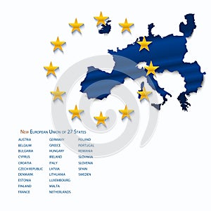 European Union map.