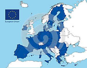 European union map after the brexit vote