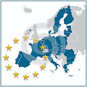 European Union map photo
