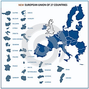 European Union map.