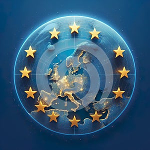 European Union, square picture, AI-generated