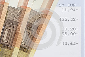 Euros and account statements