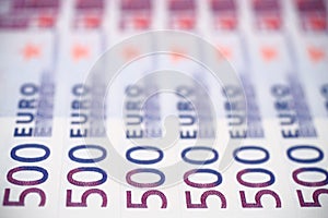 500 Euros banknotes