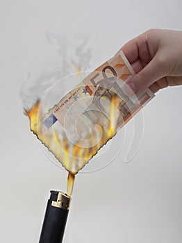 Euros burning
