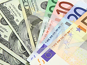 Euros and dollars