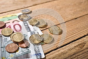 Euro peníze 