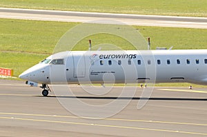A Eurowings Bombardier CRJ900 - cockpit