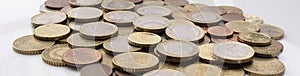 Eurozone coins, the euro is official currency of 19 of the 28 member states of the EU
