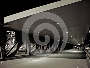 Euskalduna Bridge in Bilbao photo