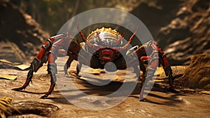 Eusthenopteron With Scorpion Tail: A Stunning Arachnid-inspired Creature