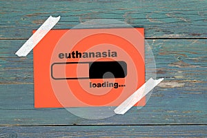 Euthanasia loading on paper