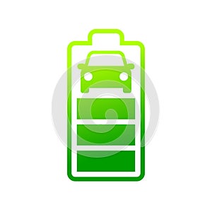 EV car charging battery icon, Electric car refueling energy symbol, Hybrid vehicles eco friendly