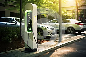 EV charging station for electric car