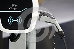 EV fuel Plug Charger technology for electric hybrid car photo