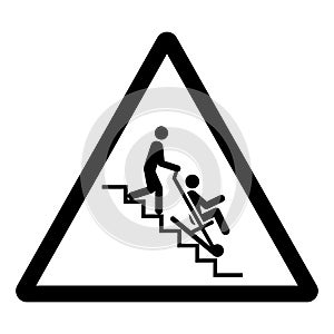 Evacuation Chair Symbol Sign, Vector Illustration, Isolate On White Background Label. EPS10