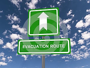 Evacuation route photo