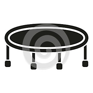 Evacuation trampoline icon simple vector. Slide danger