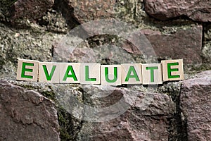 EVALUATE word made with building blocks