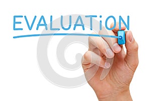 Evaluation Blue Marker