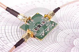 Evaluation PCB board ready for RF testing