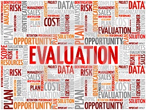 Evaluation word cloud