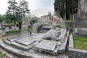 The Evangelical Cemetery at Laurels Cimitero Evangelico agli Allori located in Florence, Italy