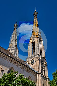 Evangelical church in center of Baden Baden photo