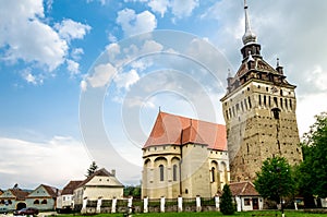 The evangelical church of Saschiz village, Romania