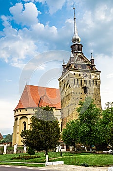 The evangelical church of Saschiz village, Romania