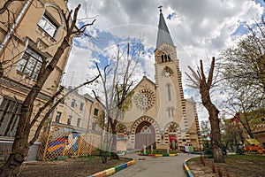 Evangelical Lutheran Cathedral of saints Peter and Paul in the area of Kitay-Gorod. Moscow, Russia