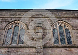 Evangelist anglican church stained glass window