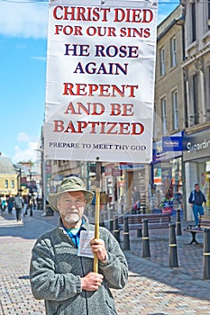 Evangelist in High Street, Inverness
