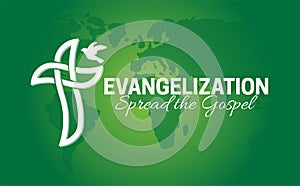 Evangelization  - Spread the Gospel Banner Illustration