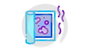 evaporation from carpet cleaning Icon Animation