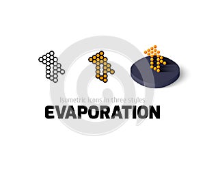 Evaporation icon in different style