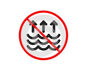 Evaporation icon. Global warming sign. Vector