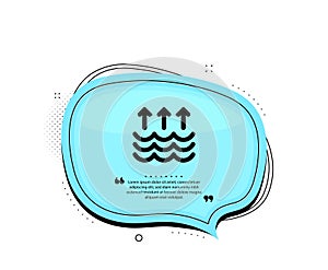 Evaporation icon. Global warming sign. Vector