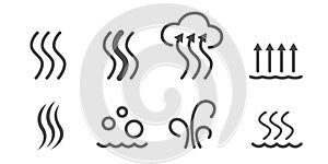 Evaporation icon vector